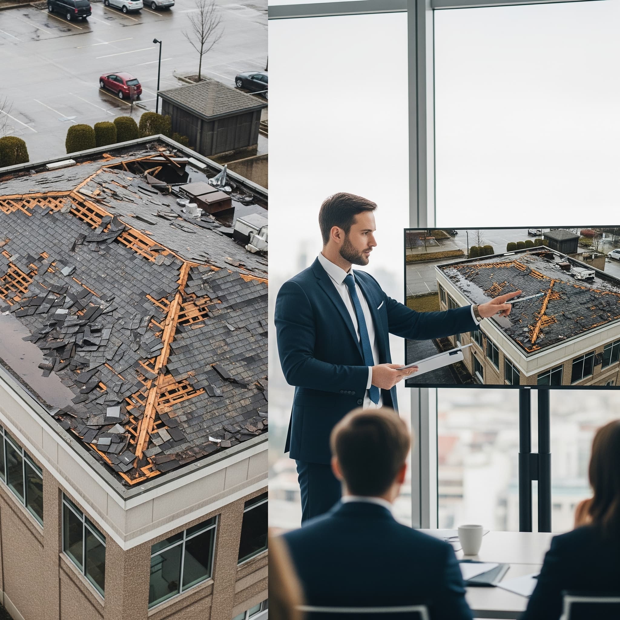 Drone data captured by Ayn al Taqniya being used as evidence for an insurance claim and legal review in Dubai.